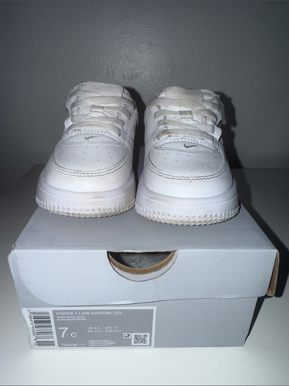 Nike Kids White Low-Top Sneakers